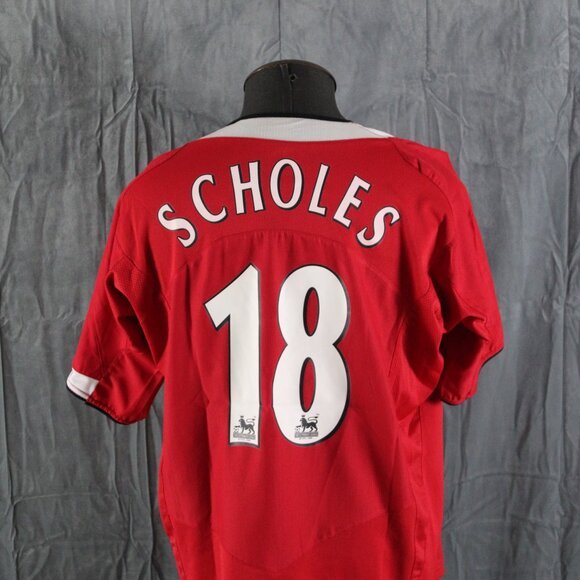 Manchester United Jersey (Retro) - Paul Scholes 18 2004 Home Jersey - Men's XL - Picture 5 of 10